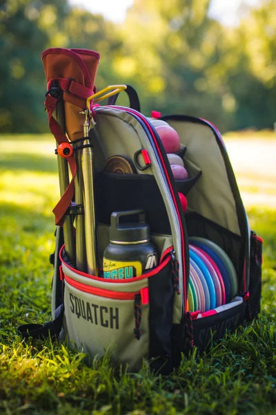 Squatch Disc Golf Bag Ezra Link Backpack with Cooler