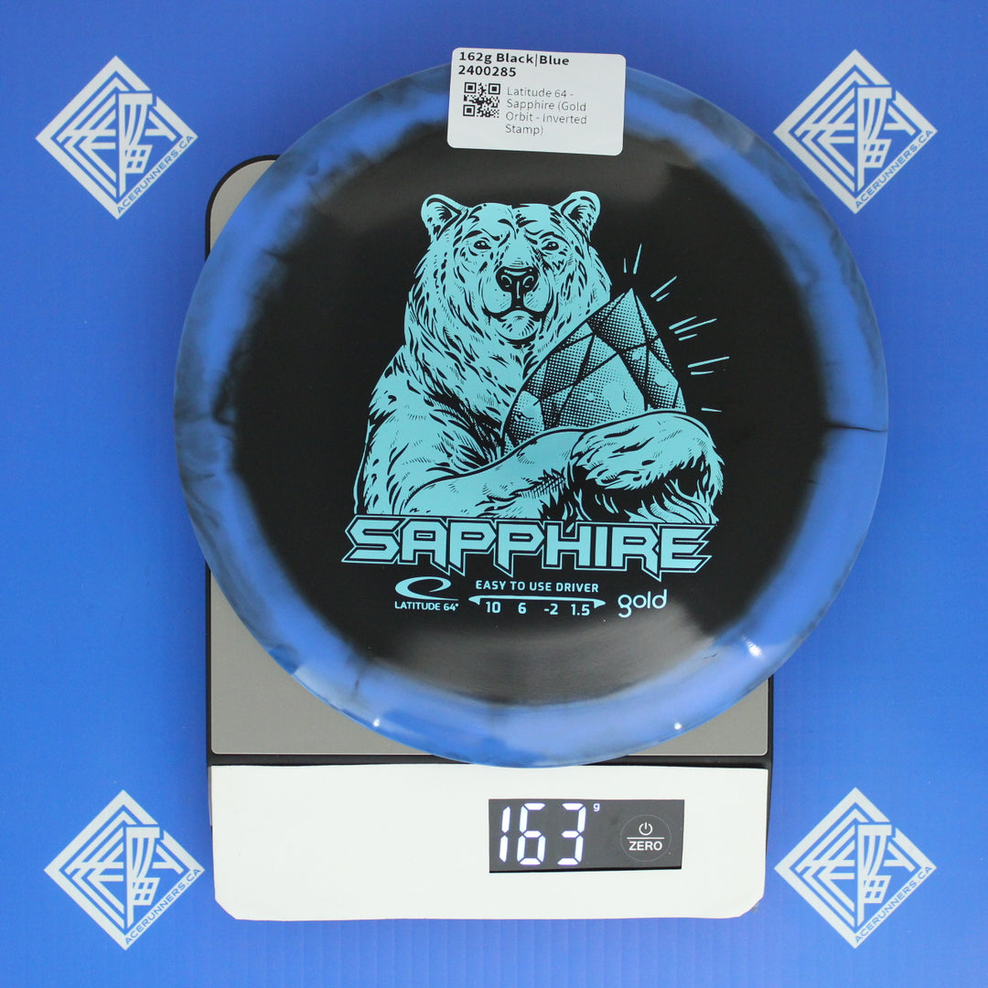 Latitude 64 - Sapphire (Gold Orbit - Inverted Stamp)