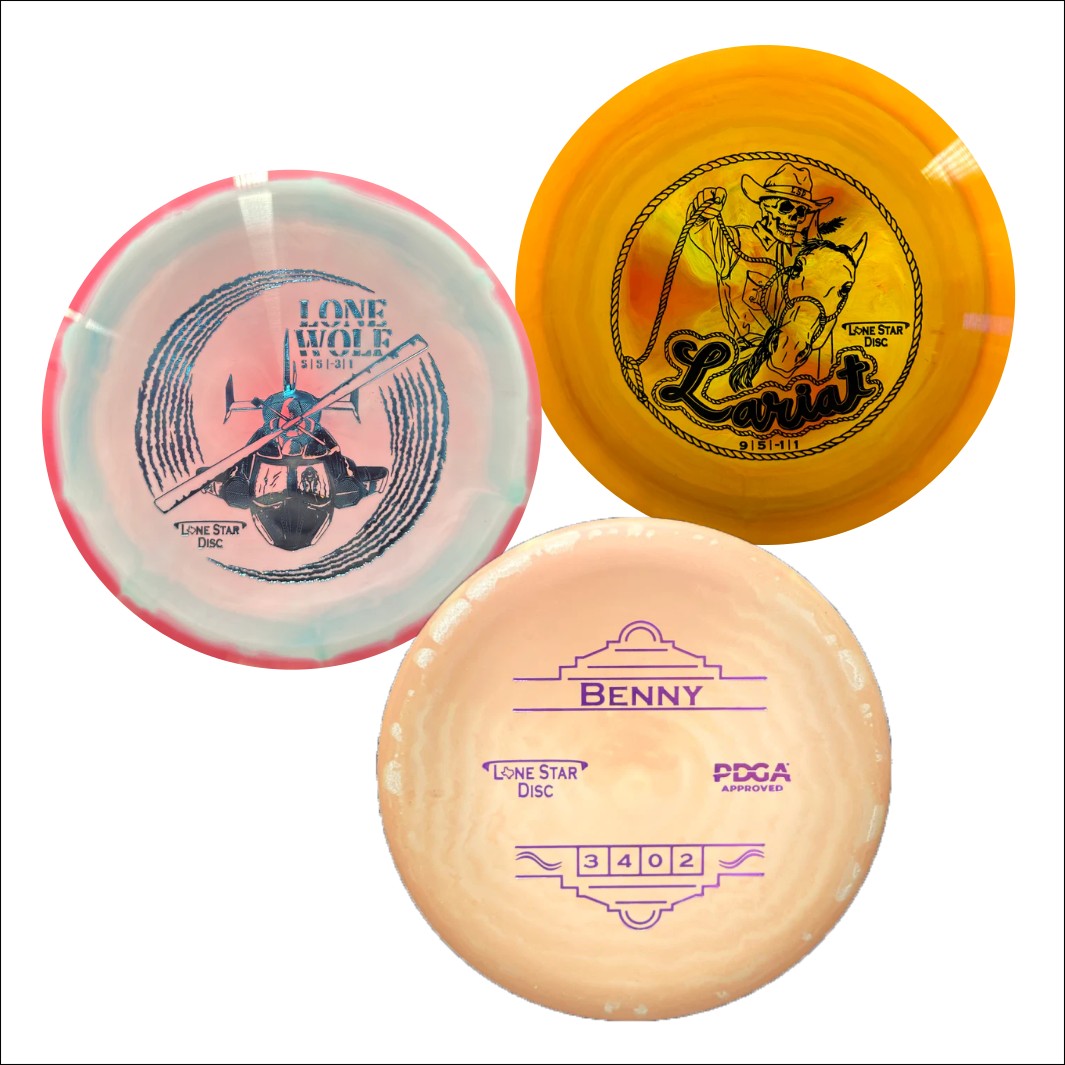 Lone Star Disc Golf Set Ace Runners Disc Golf