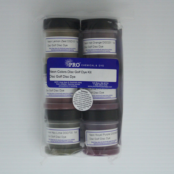 PRO Chemical & Dye - Neon Colours Disc Golf Dye Kit