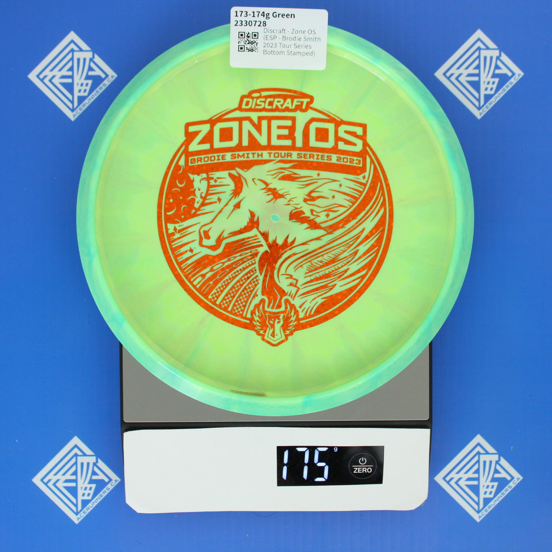 Discraft - Zone OS (ESP - Brodie Smith 2023 Tour Series Bottom Stamped)